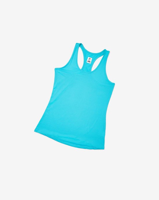 Fila Essentials Racerback Tank Turkusowe | SZIFO-2401