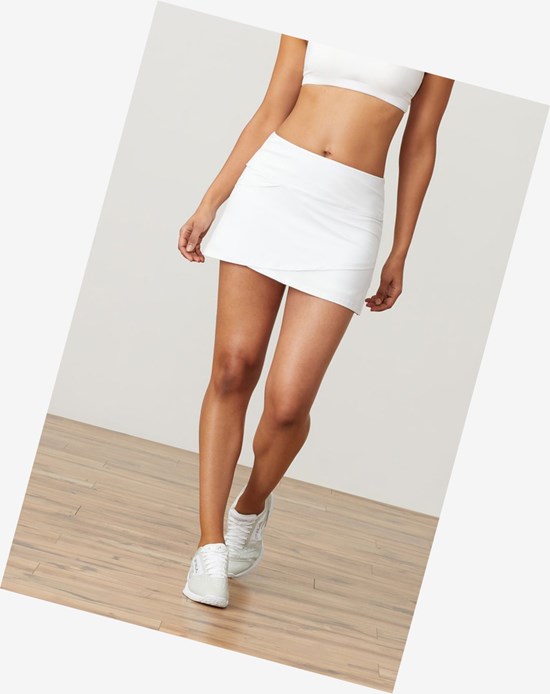 Fila Essentials Tiered Skort Białe | EANWO-6340