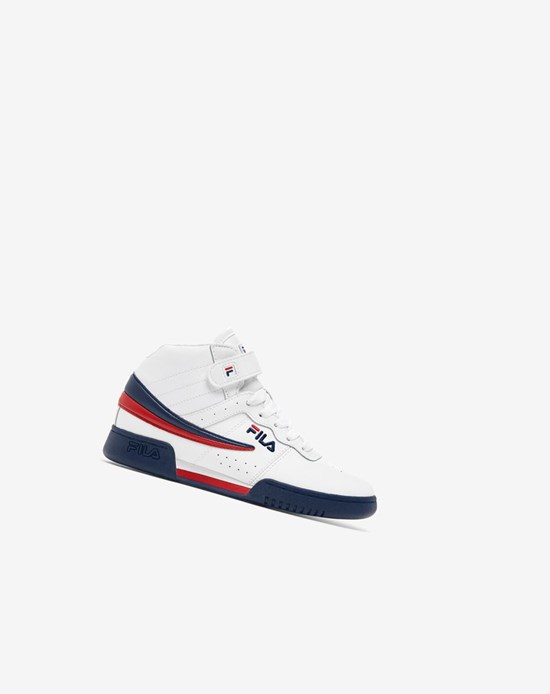 Fila F-13 Sneakers Białe Granatowe Czerwone | BLAEM-7094