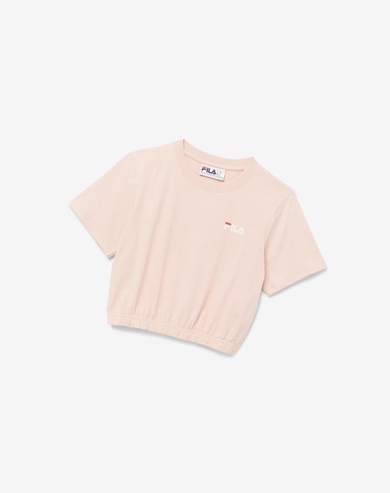 Fila Felicity Tee Różowe Czerwone | GWLKQ-9518