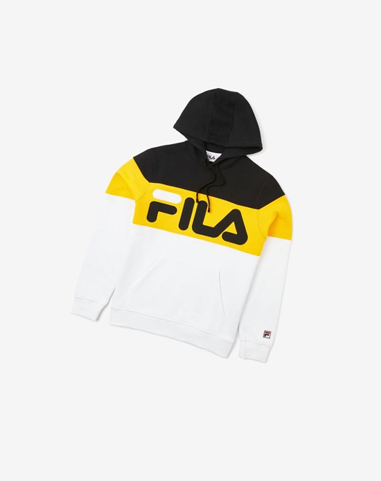 Fila Flamino Hoodie Blk/Gfus/Wht | CDZLF-3205