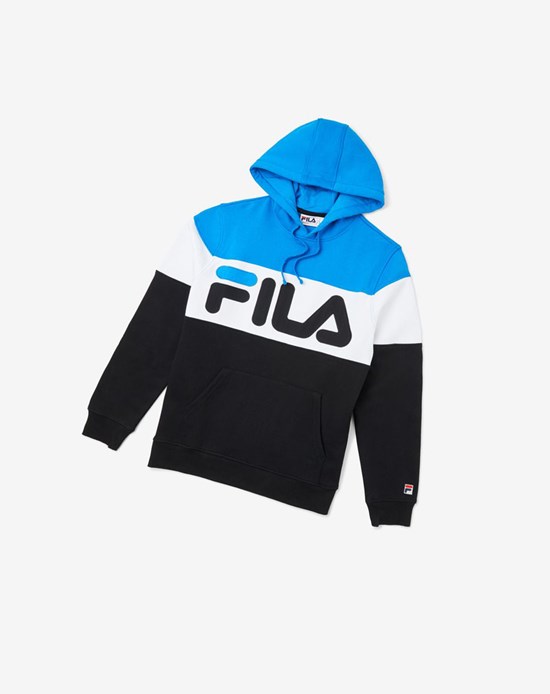 Fila Flamino Hoodie Dblu/Blk/Wht | SMEUZ-0593