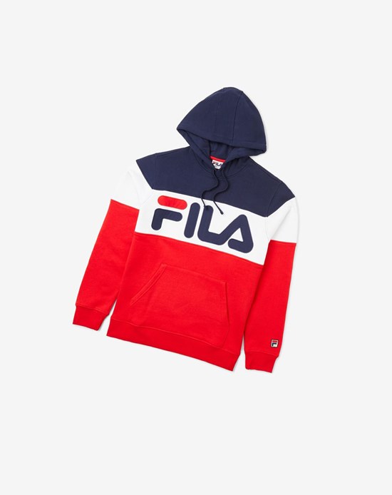 Fila Flamino Hoodie Navy/Cred/Wht | FYLZH-8745