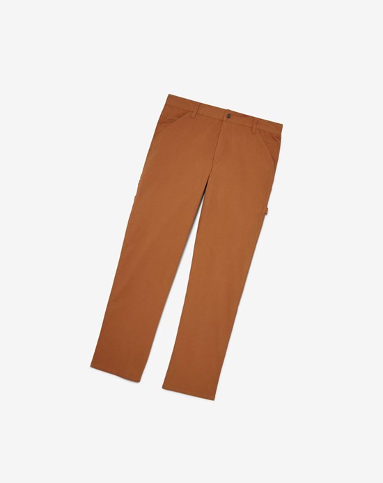 Fila Flannel Podszewką Carpenter Pants - 32 Inseam 971 Chestnut | DKZJV-7812