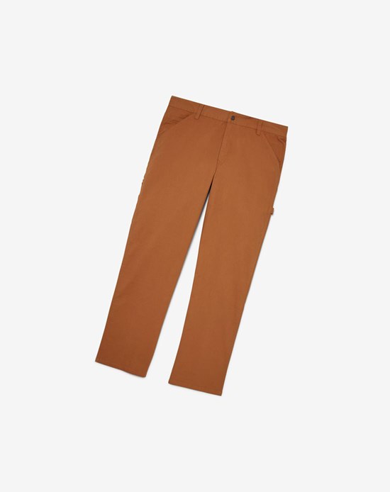 Fila Flannel Podszewką Carpenter Pants - 30 Inseam 971 Chestnut | VCYRM-3214