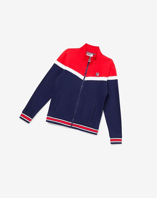 Fila Flint Track Jacket 410 Peacoat | JUFGE-3614