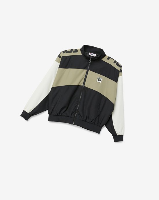 Fila Franc Jacket Czarne | GCDHK-3749