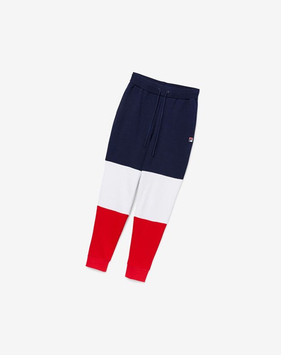 Fila France Pant Białe Czerwone | LCGIA-5430