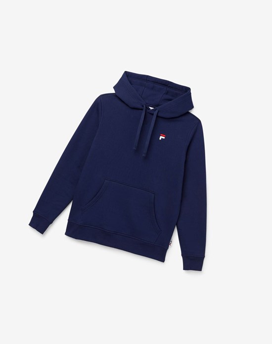 Fila Godfrey Hoodie 410 Peacoat | LQSWN-4573