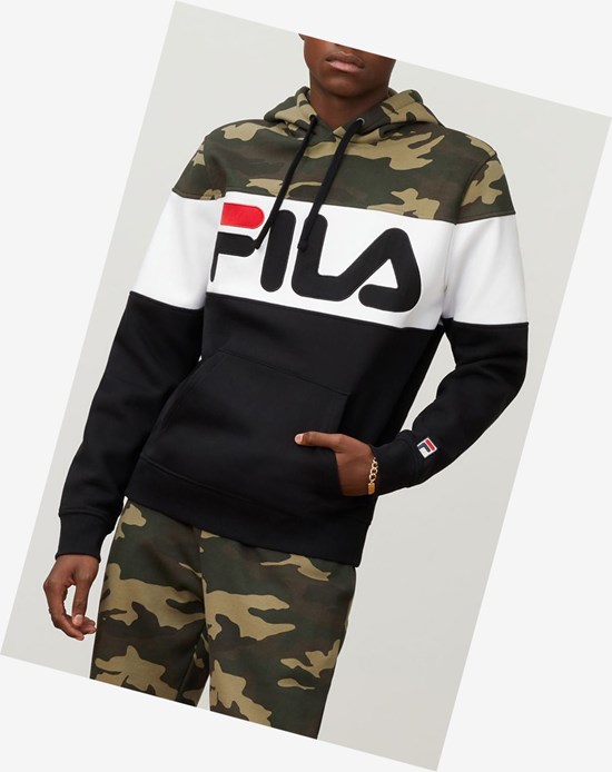 Fila Grand-slam Hoodie Ucamop/Blk/Wht | YRAXT-5328