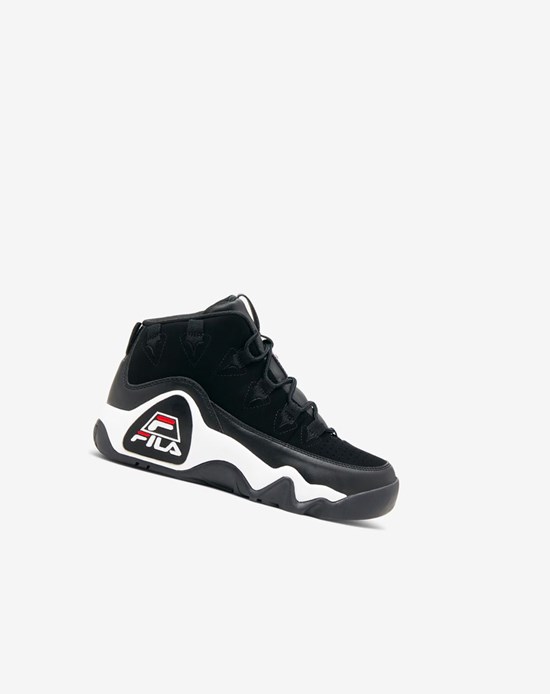 Fila Grant Hill 1 Sneakers Czarne Białe Czerwone | KRBGS-2791