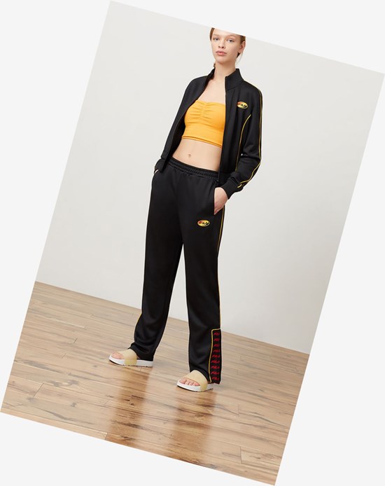 Fila Guadaloupe Track Pant Blk/Cred/Gfus | DAHXY-9816