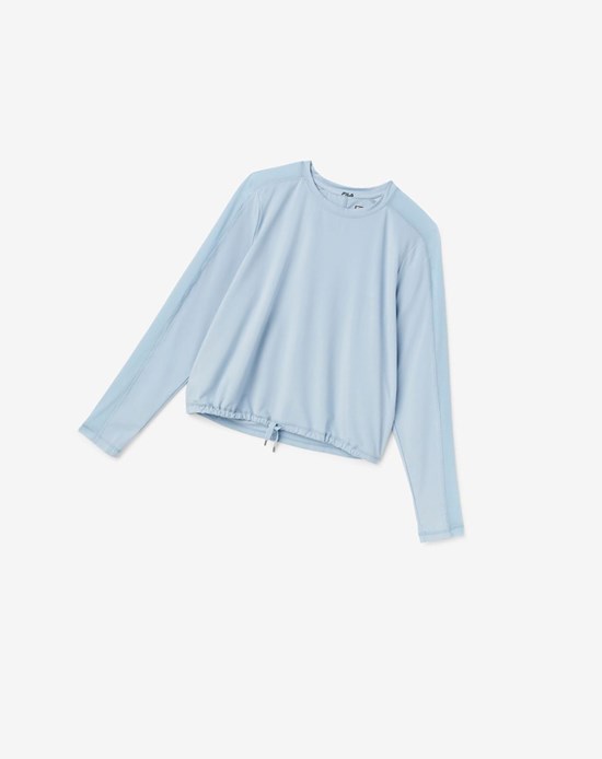 Fila Gym Queen Long Sleeve Top Niebieskie Niebieskie | ZDWRH-4365