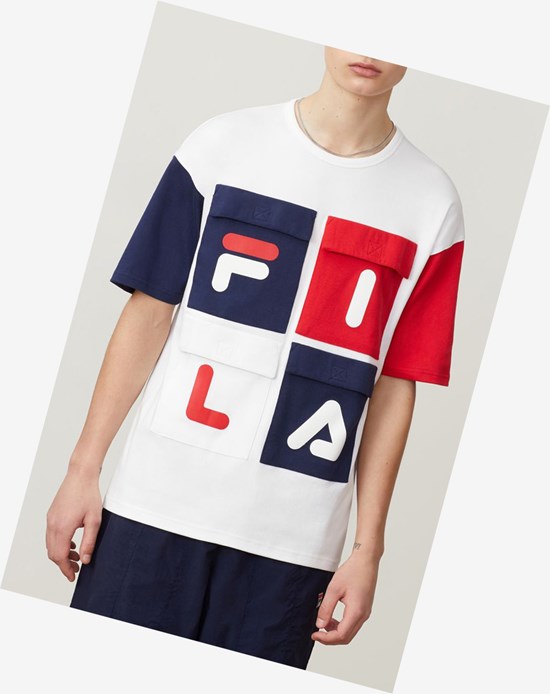 Fila Hakon Tee Wht/Peac/Cred | BZHCJ-2578