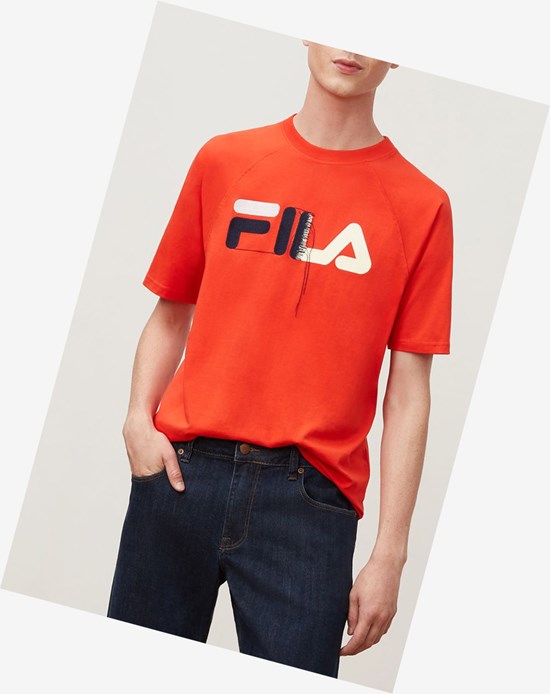 Fila Hawk Tee Chrytomato | UQZJV-9580