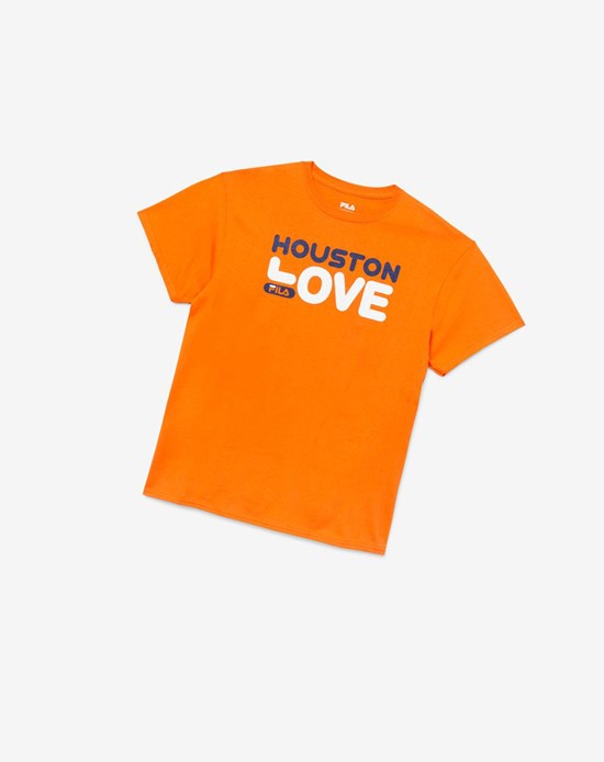 Fila Houston Love Tee Pomarańczowe | ZNBFL-2076