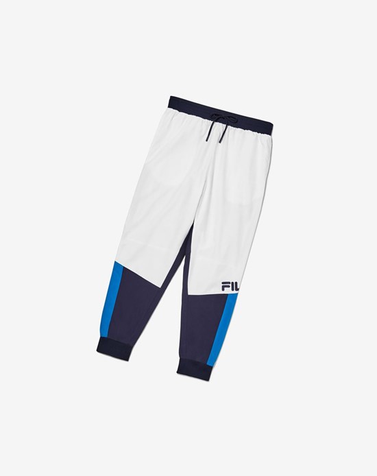 Fila Hudson Track Pant Białe Granatowe Niebieskie | UEXTJ-9714