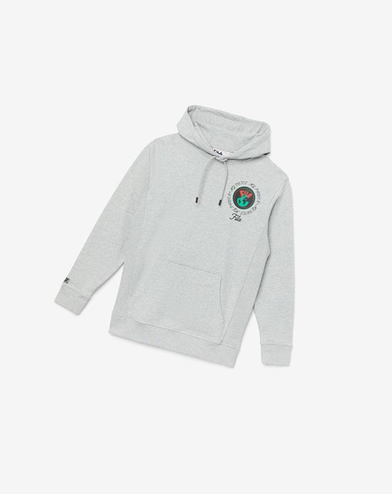 Fila Hunt Hoodie Szare | AUXCG-2984