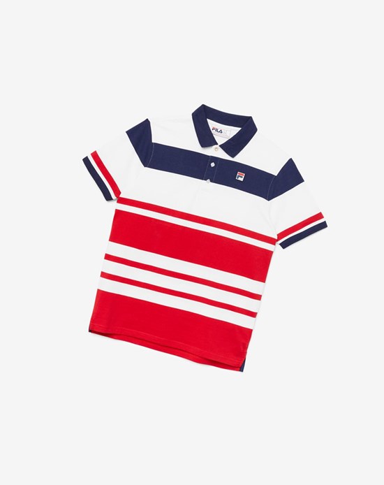 Fila Jacinth Polo Białe | TAZMP-3572