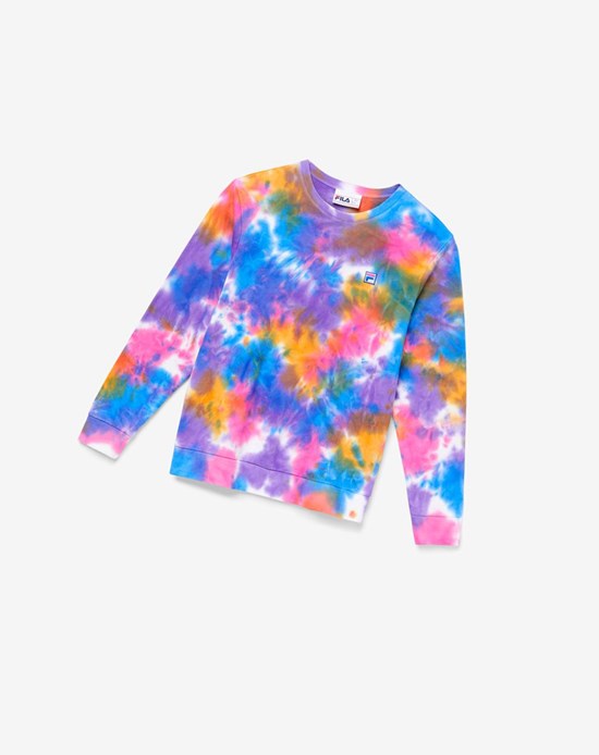 Fila Jamie Tie Dye Crewneck Swetry 486 Tie Dye | EADGW-9765