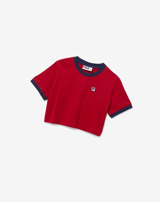 Fila Khaleesi Tee Czerwone | PFOBT-7193