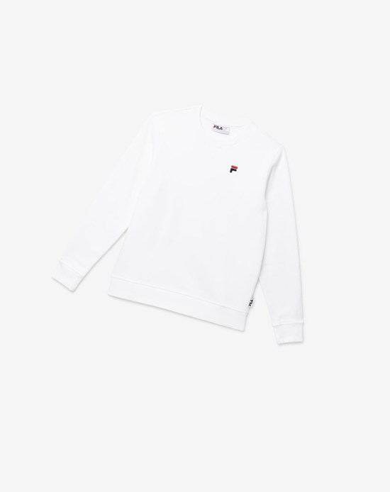 Fila Kieve Sweatshirt Białe | CWRYG-8510