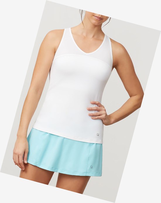 Fila Love Game Racerback Tank Białe | KUEJW-5638