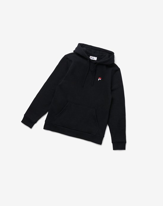 Fila Luka Hoodie Czarne | BLIRJ-4806