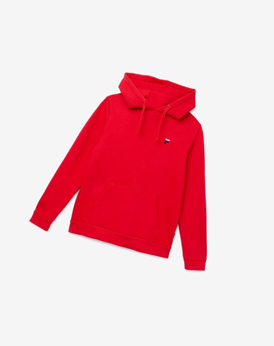 Fila Luka Hoodie Czerwone | IHQFK-6148