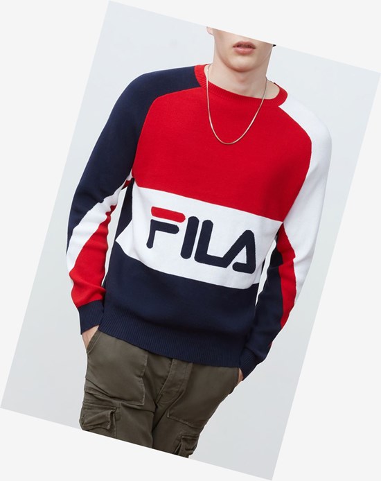 Fila Luke Swetry Peac/Cred/Wht | HKFQP-3097