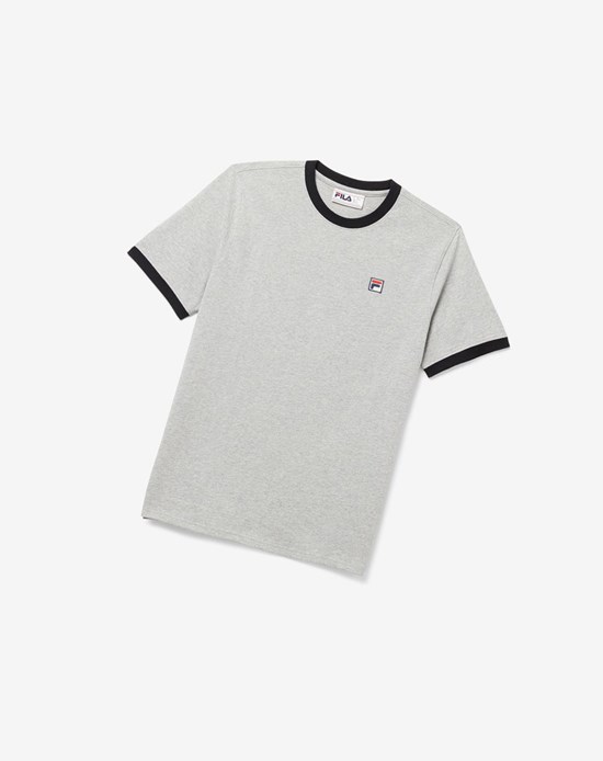 Fila Marconi Ringer Tee Szare | XOAIN-5297