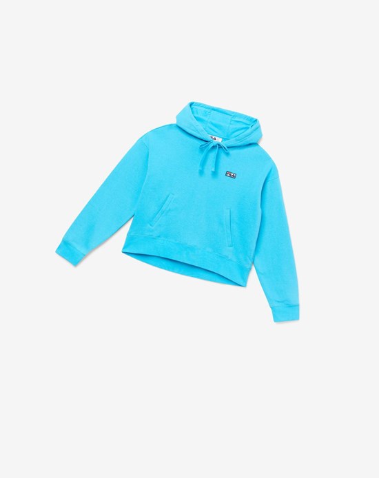 Fila Marina Hoodie Niebieskie | GASNX-3460