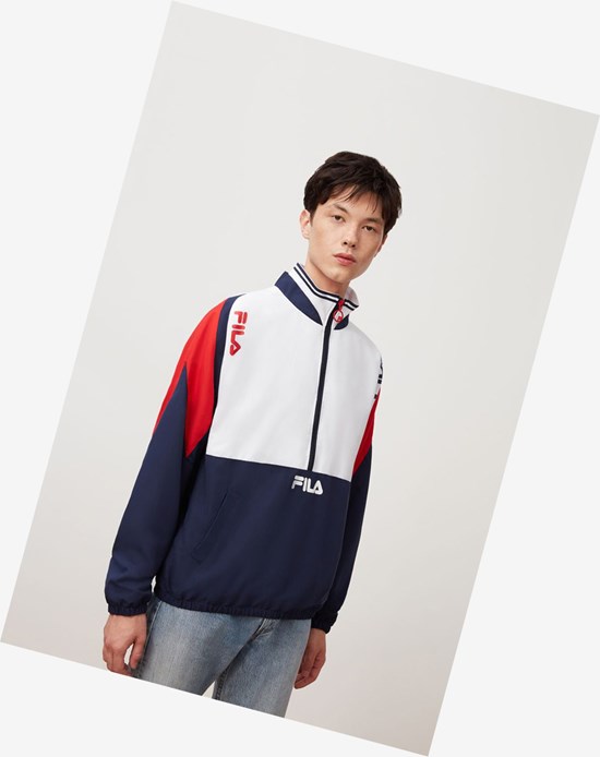 Fila Marty Windjacket Peac/Wht/Cred | ARQBH-6470