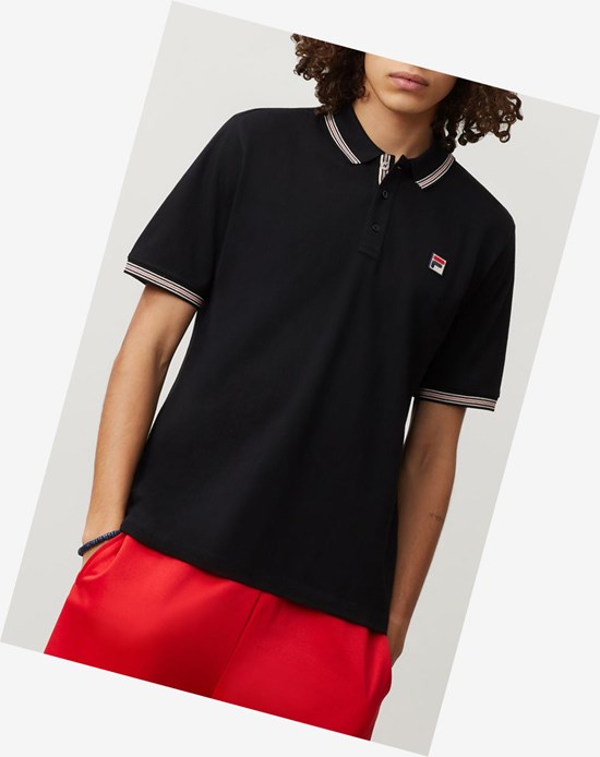 Fila Matcho 3 Polo Czarne | UVYCO-2865