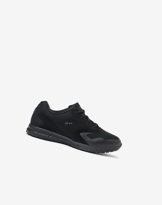 Fila Memory Layers Evo Slip Resistant Szerokie Szerokość Shoe Tenisa Shoes Blk/Blk/Blk | XOAPN-9208