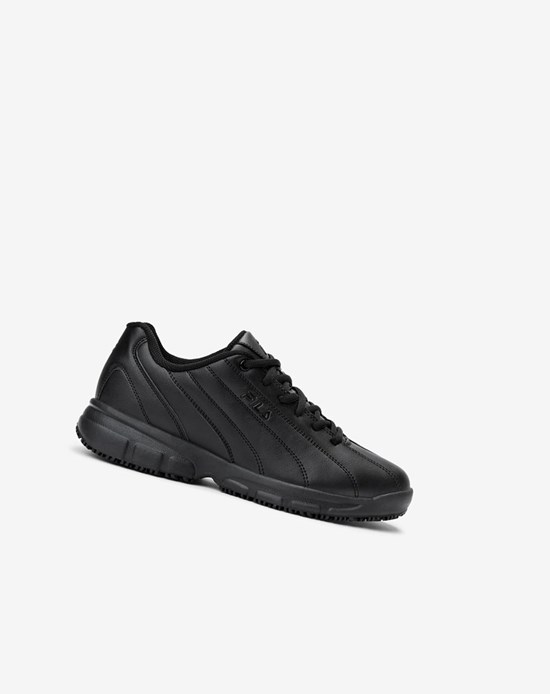 Fila Memory Niteshift Slip Resistant Shoe Codzienne Shoes Blk/Blk/Blk | MDLCX-2764