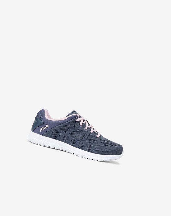 Fila Memory Techknit Slip And Wody Resistant Shoe Codzienne Shoes Różowe Białe | CPQRK-1785