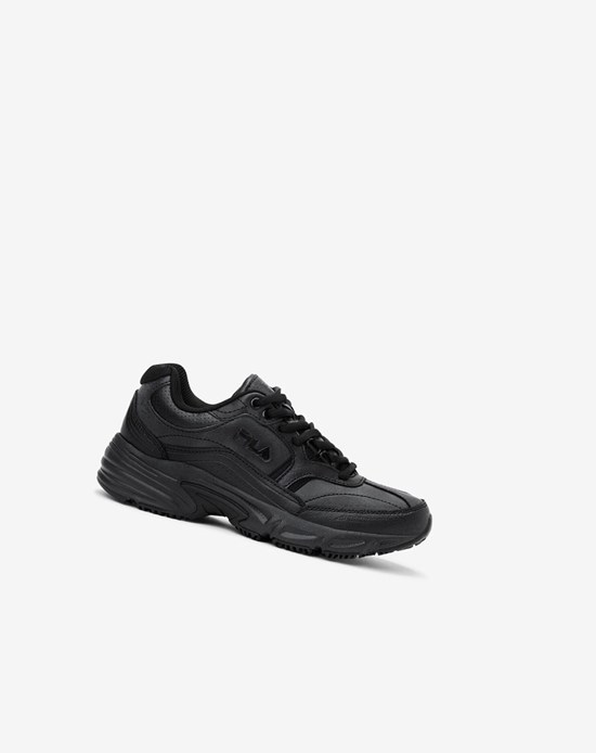 Fila Memory Workshift Slip Resistant Shoe Codzienne Shoes Blk/Blk/Blk | DIMSB-9460