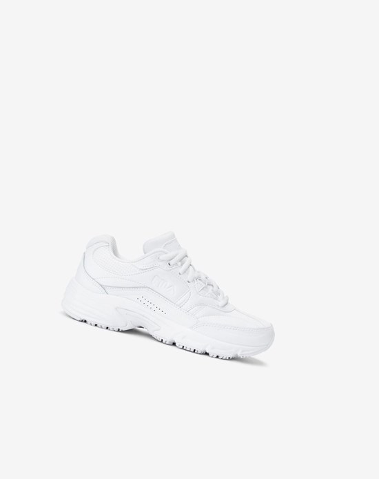 Fila Memory Workshift Slip Resistant Shoe Codzienne Shoes Wht/Wht/Wht | LKJEH-2780