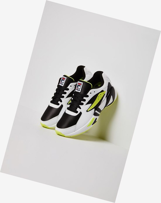 Fila Mindblower Tenisa Shoes Blk/Wht/Sfty | ZGUEM-0541