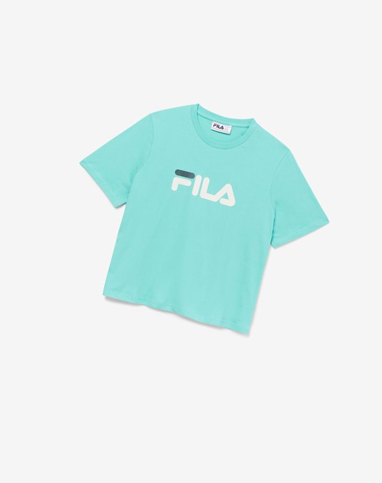 Fila Miss Eagle Tee Niebieskie Turkusowe | CSBRJ-5486