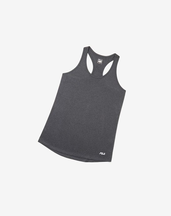 Fila Move It Loose Tank Czarne | CKBTO-6503