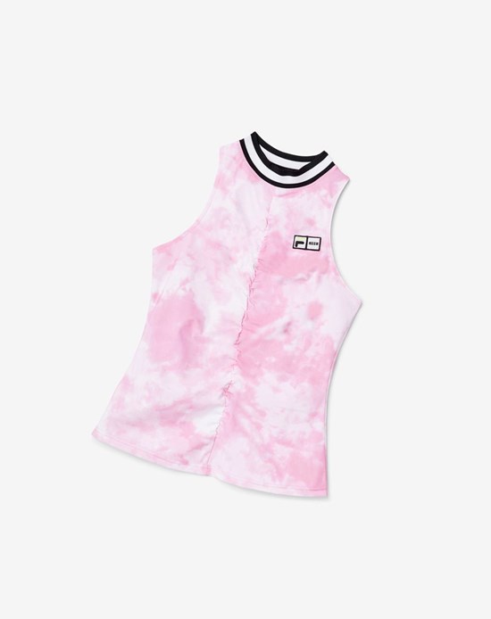 Fila Msgm X Fila Raceback Tank Różowe | OZFDL-0421