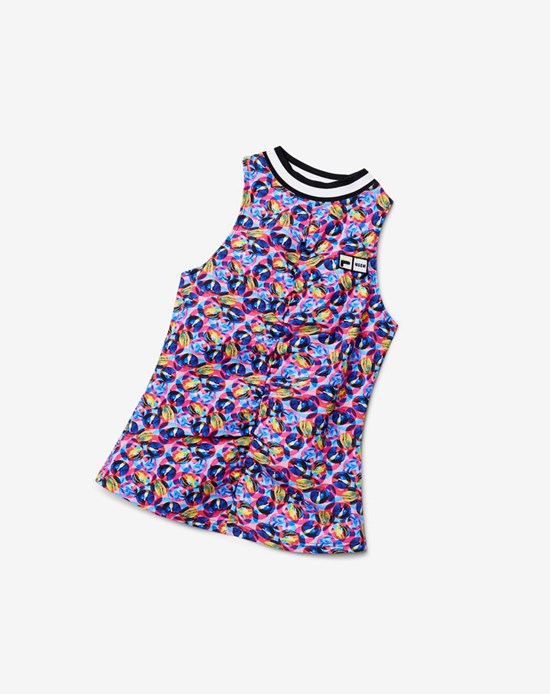 Fila Msgm X Fila Raceback Tank Różowe | QAJCD-2819