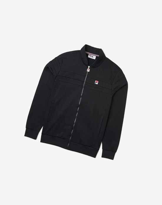 Fila Naso Jacket Czarne | DRGZM-9826