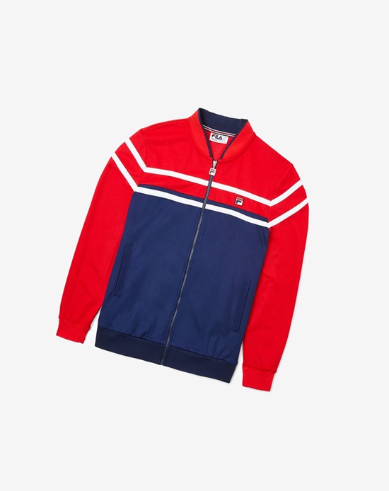 Fila Naso Jacket Granatowe Czerwone Białe | DKUWY-1897