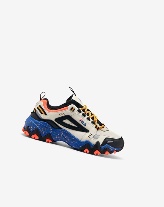 Fila Oakmont Tr Sneakers Srebrne Czarne Niebieskie | ASQLG-1372