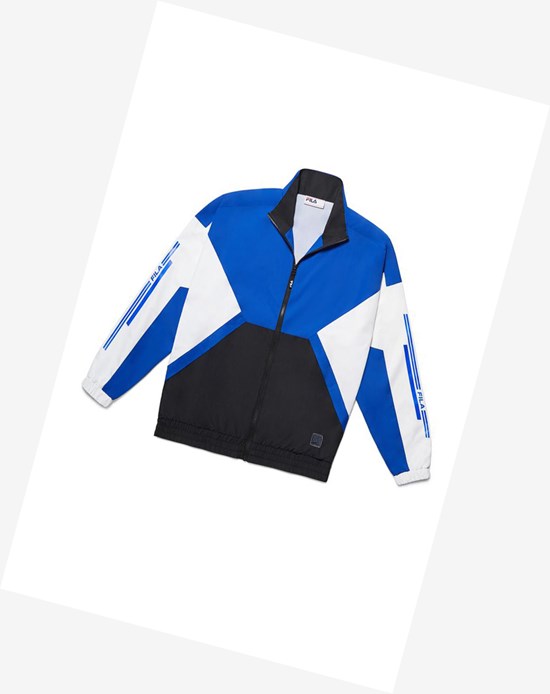 Fila Oma Track Jacket Czarne Białe | KDLEB-5813