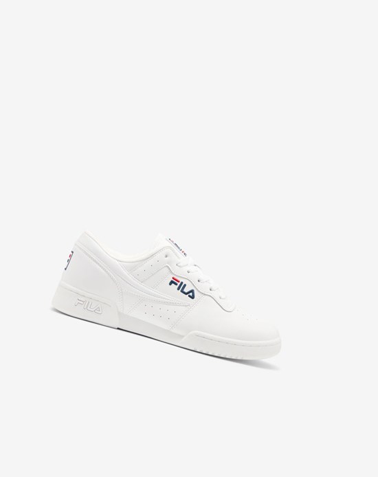 Fila Original Fitness Tenisa Shoes Białe Białe Granatowe Czerwone | FPSAI-6174