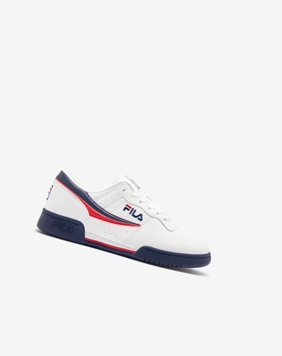 Fila Original Fitness Tenisa Shoes Białe Granatowe Czerwone | OSKHF-0698